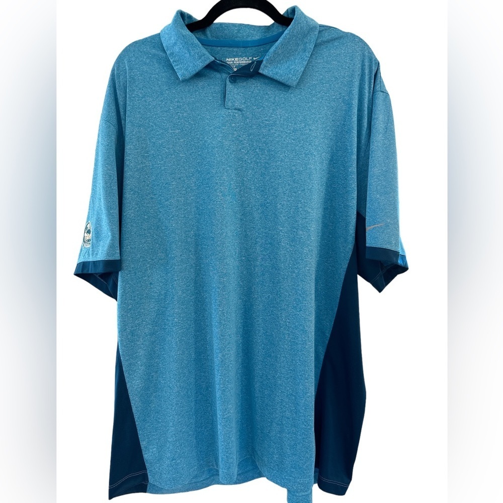 Nike‎ Golf Dri-Fit Polo LtBl/DrkBl XXL Excellent